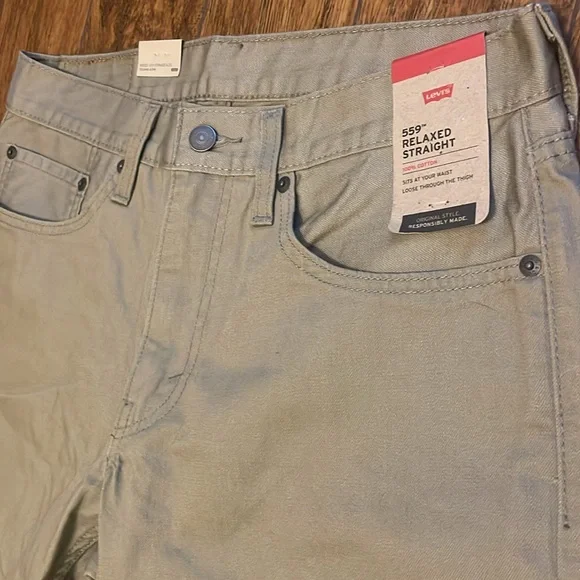 Levi’s men’s jeans Suze 31x32 style 559 Relaxed Straight fit 100% cotton NWT - Picture 5 of 16